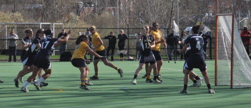 Quinnipiac 12, Mount St. Mary's 10Quinnipiac's Marissa Caroleo scores a goal in the second half of Friday's game vs. Mount St. Mary's.