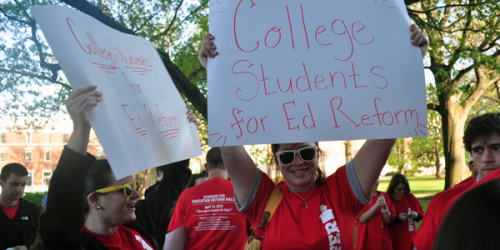 Students for Education Reform rally