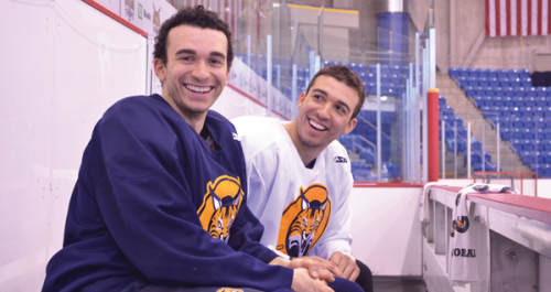 Siblings from California reunite on the ice