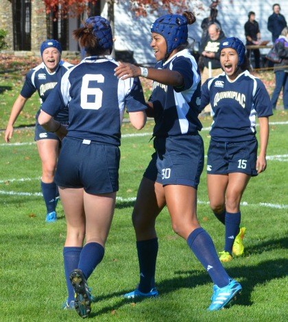 Womens rugby routs West Chester on senior day