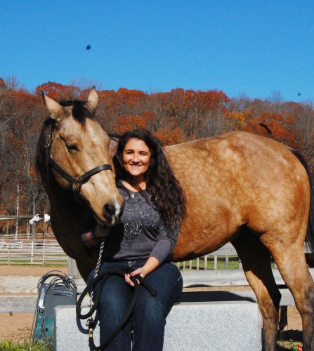Kristy+Latella+shows+her+love+for+animals%2C+especially+her+own+horse+Gunnar.+Kristy+believes+that+animal+therapy+is+the+best+way+to+relieve+stress.