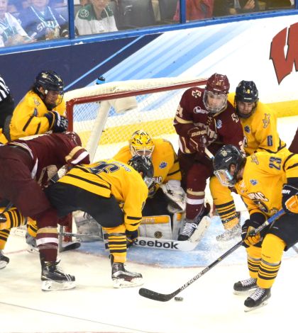 Strong penalty kill, goaltending guide men’s ice hockey to NCAA title game