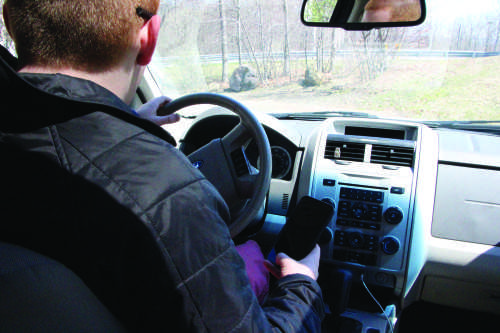 The Hamden Police Department is taking distracted driving seriously this month. 