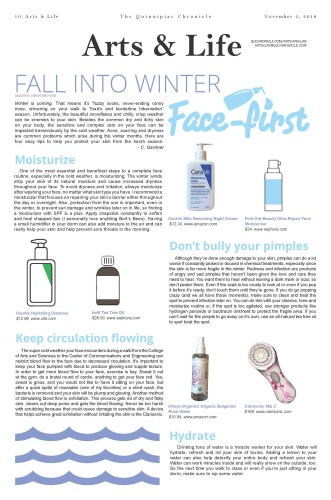 Fall into winter: Face first
