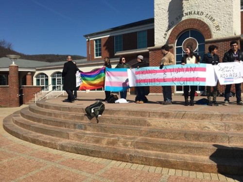 GSA hosts peaceful protest for transgender rights