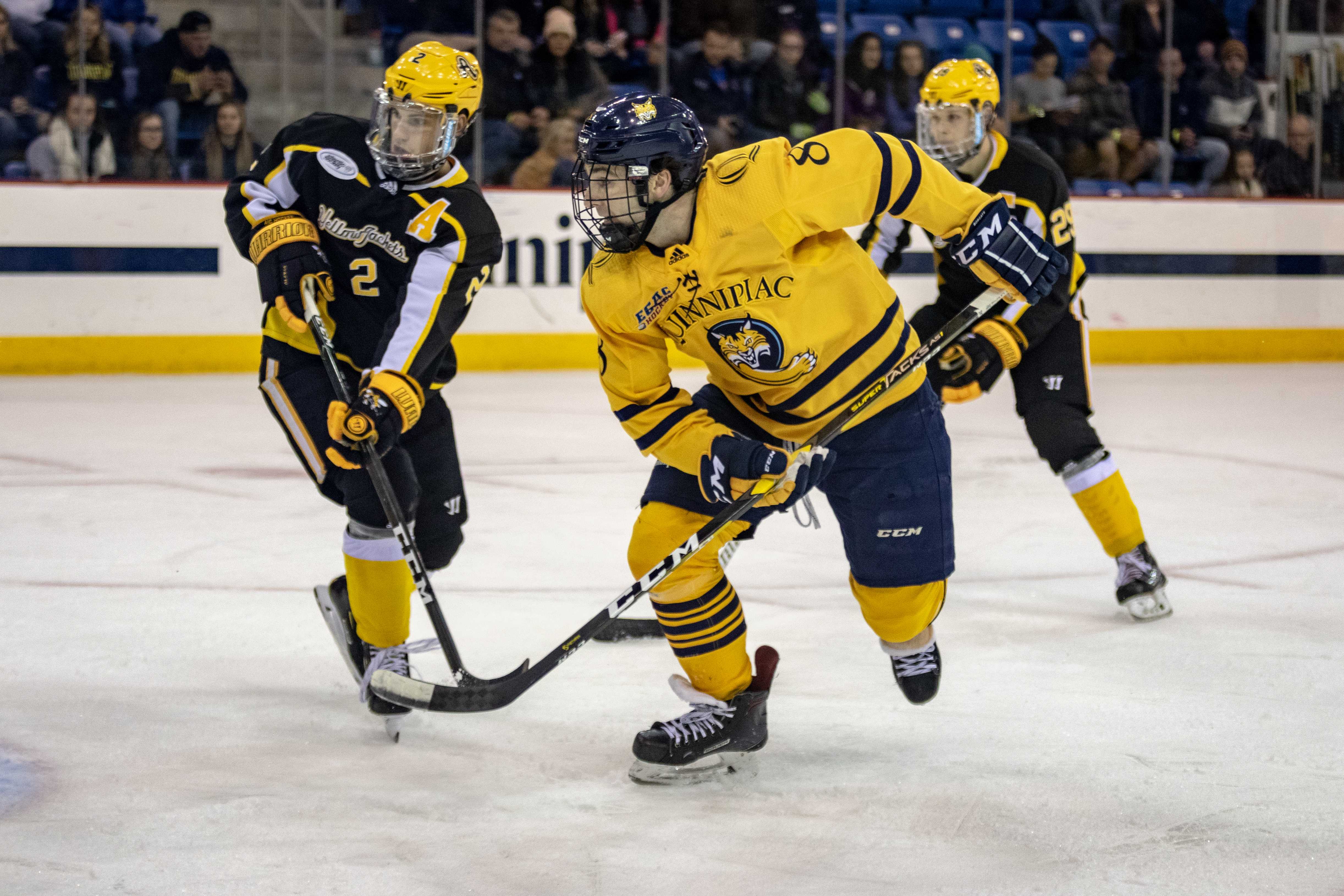 Quinnipiac men's ice hockey rolls past AIC to remain undefeated The