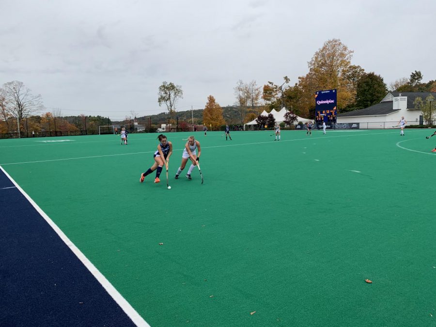 Quinnipiac field hockey drops tight match to Yale on senior day