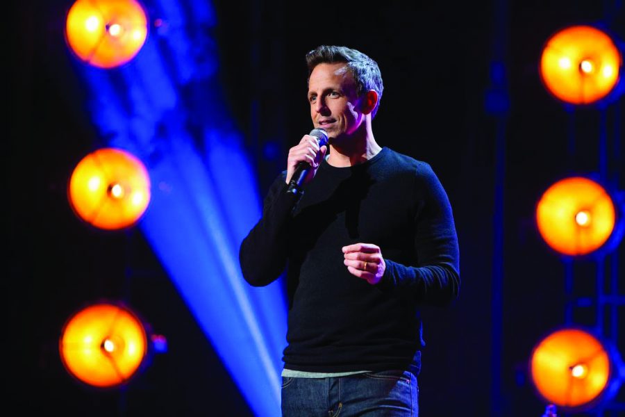 Seth Meyers' Netflix stand-up comedy special covered a variety of topics, including dating and the birth of his second child.