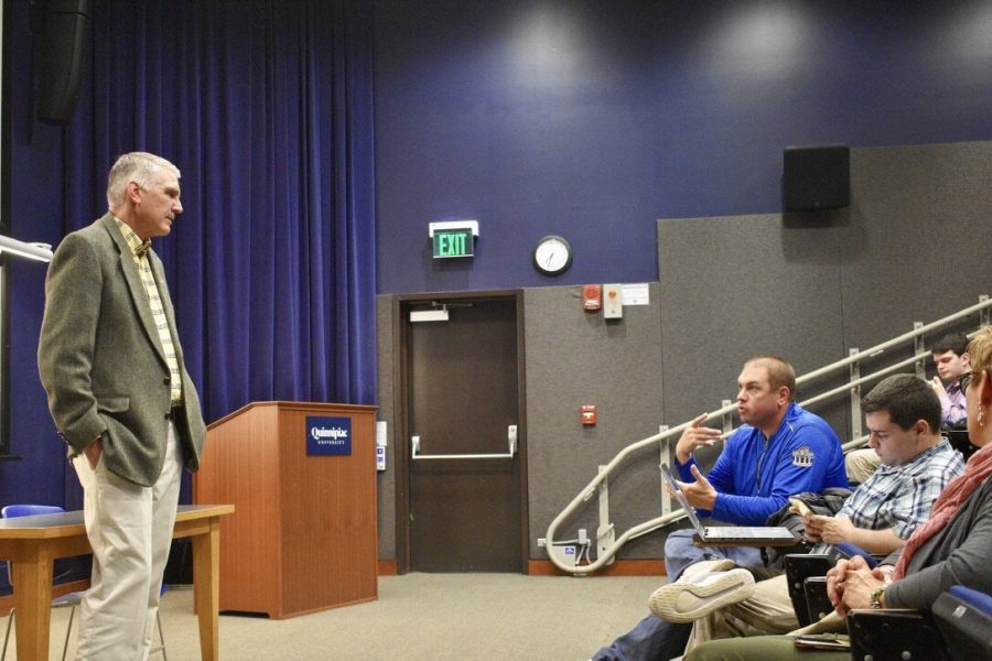 The Quinnipiac Republicans invited Jay Kaye to campus on Oct. 30, as an opportunity for students to ask him questions.