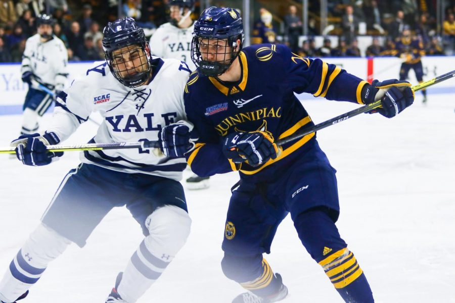 Quinnipiac wins Game 1 of the Battle of Whitney Ave.