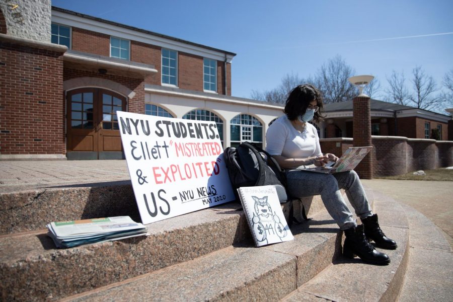 Quinnipiac University students organized a protest against the $90 per semester fee for next semester.