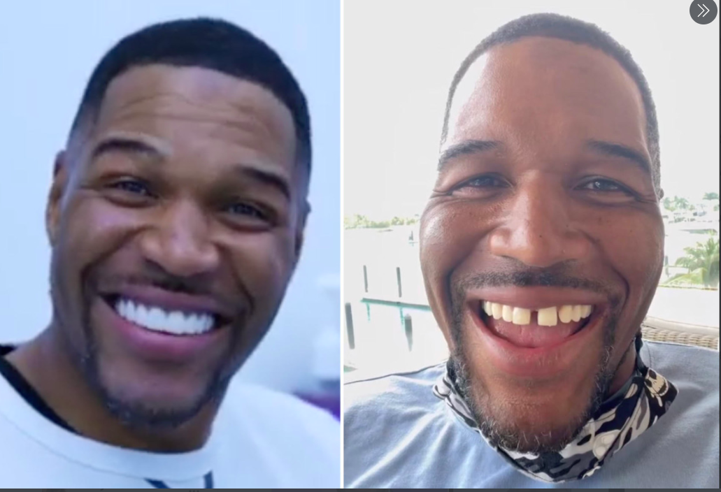 NFL hall-of-famer-turned entertainment star Michael Strahan knew the gap between his front teeth made him stand out but did not realize that so many fans appreciated his smile until he pulled a prank on April Fools' Day.