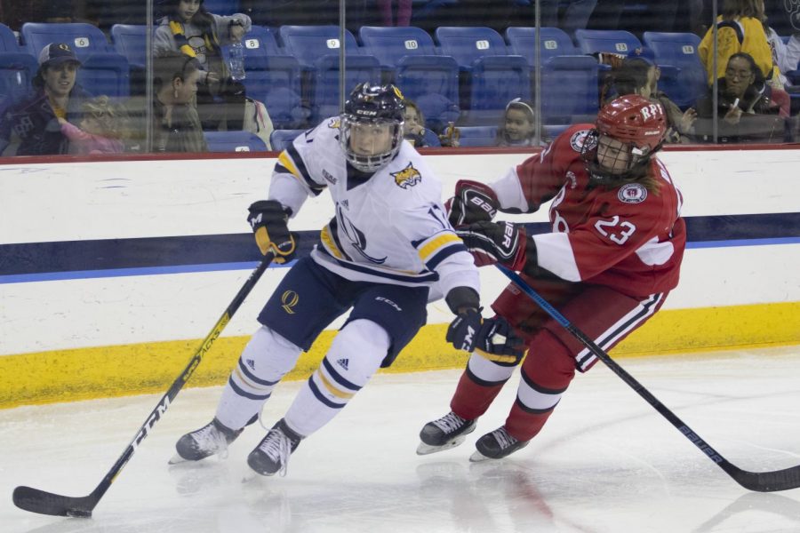 The Quinnipiac womens ice hockey team was last ranked inside the top 10 (10) of the USCHO poll on March 1.