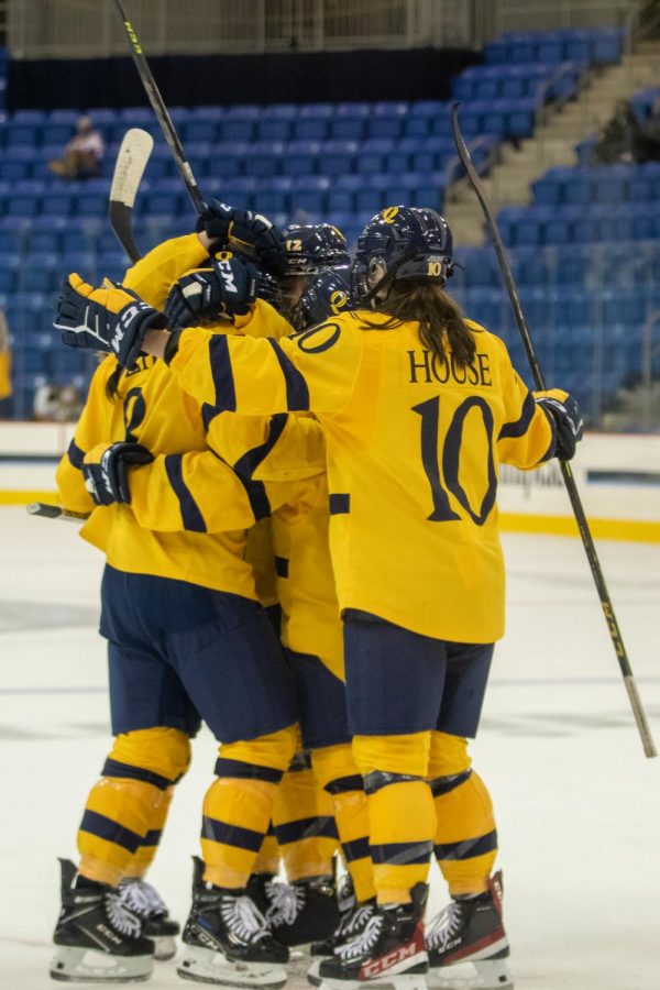 Graduate student forward Taylor House was one of five scorers for the Bobcats in their 5-1 win over Maine.
