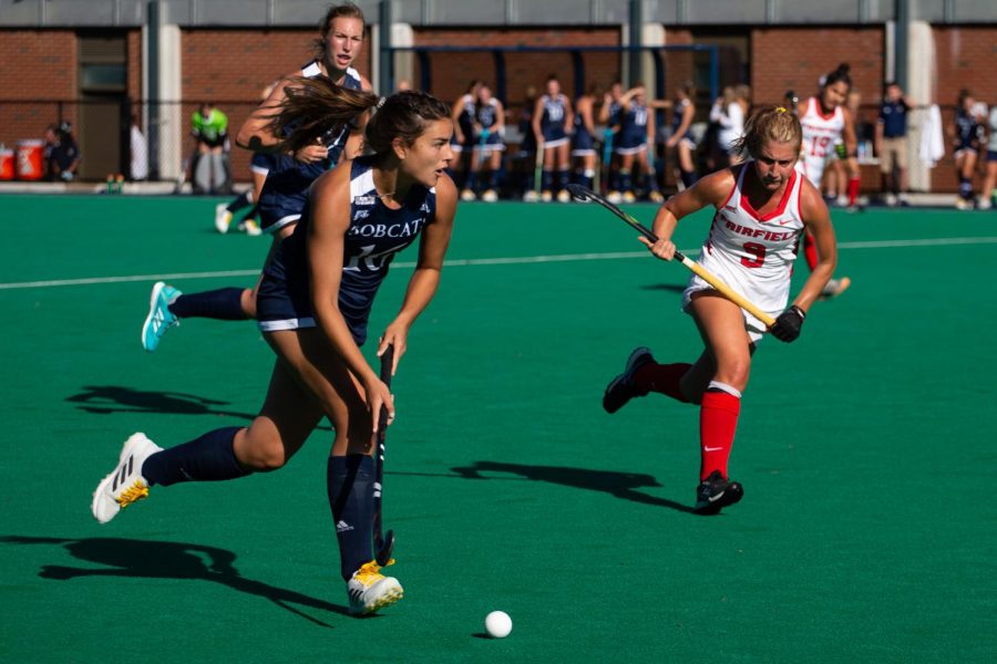 The Quinnipiac field hockey team won its first game of the season in overtime on Sunday against Yale.