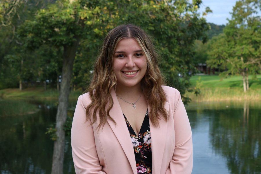 Student Government Association elects Jennifer McCue as its new vice president for public relations as Carmine Grippo resigned.