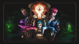 Arcane features Jinx (center) and Vi (right) from the video game League of Legends. (Image provided by Riot Games)