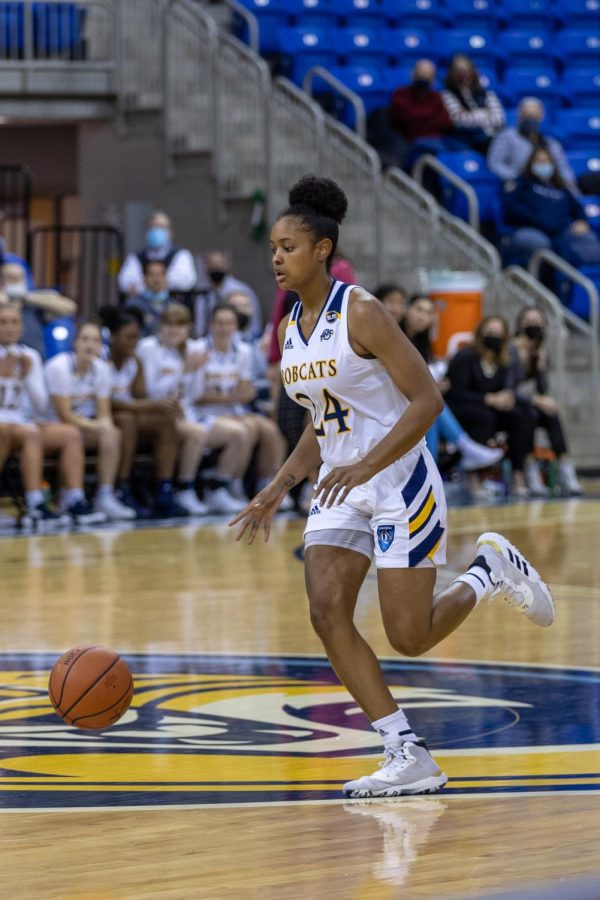 Amani Free was named MAAC Player of the Year on Jan. 24, after scoring 40 combined points in two games.