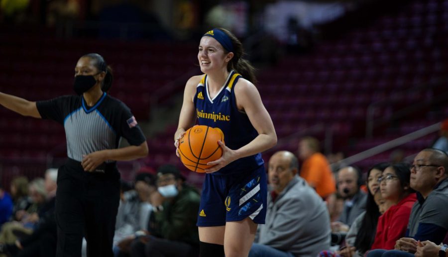 Mackenzie DeWees scored 15 points in what was potentially her final game at Quinnipiac.