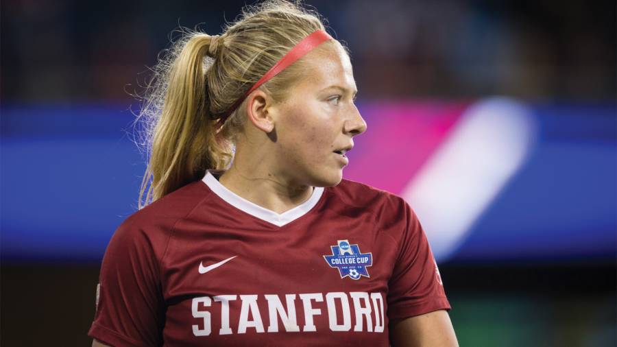 Stanford University goalkeeper Katie Meyer died by suicide March 2. Her mother, Gina Meyer, said on NBC’s ‘Today’ that Katie felt a ‘stress to be perfect’ before her death. (Photo By Erin Chang/Stanford Athletics)
