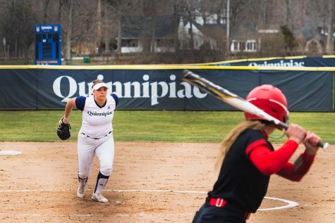 Quinnipiac softball loses to Hartford and Maine in round-robin doubleheader on Saturday