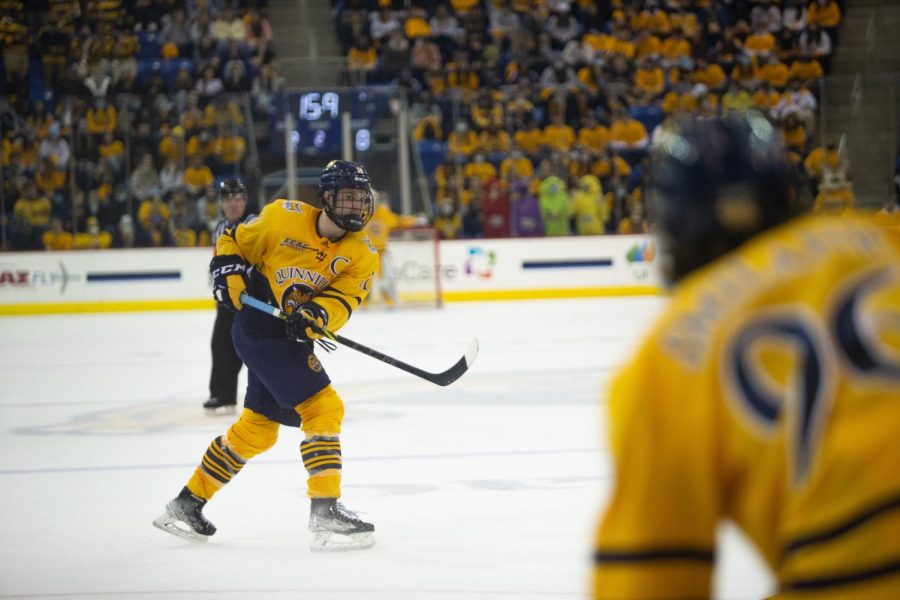 The Bobcats fell to No. 6 in the USCHO poll on Feb. 28, after a loss to Cornell. 