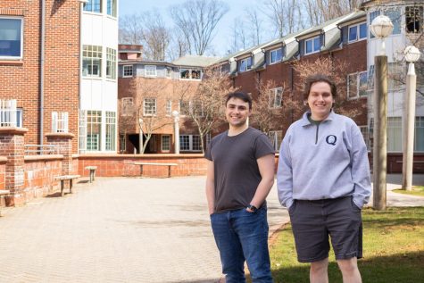 Associate Opinion Editor Michael LaRocca (left) and Opinion Editor Xavier Cullen (right) both started their QU journey within the confines of The Ledges residence hall.