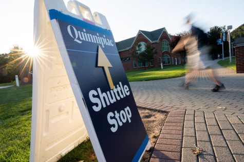 Students can now rate their shuttle experience on the Quinnipiac mobile app. 