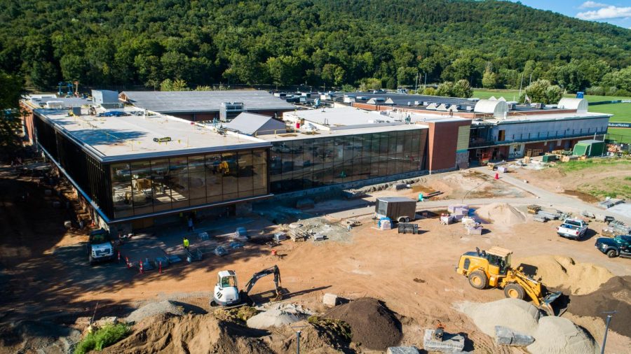 The construction on Quinnipiac Universitys Recreation and Wellness Center was delayed by supply chain issues, Vice President for Facilities and Capital Planning Sal Filardi said.