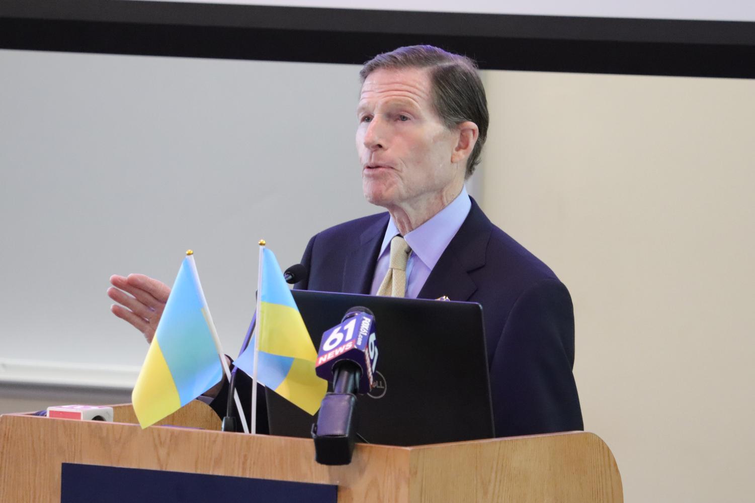 CT Sen. Blumenthal marks anniversary of Russia-Ukraine war – The Quinnipiac Chronicle