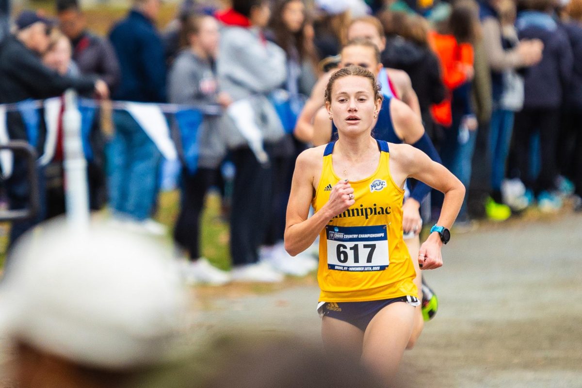 Senior Liv DiStefano was Quinnipiac's highest finisher at the 2023 NCAA Northeast Regionals, placing 36th. 