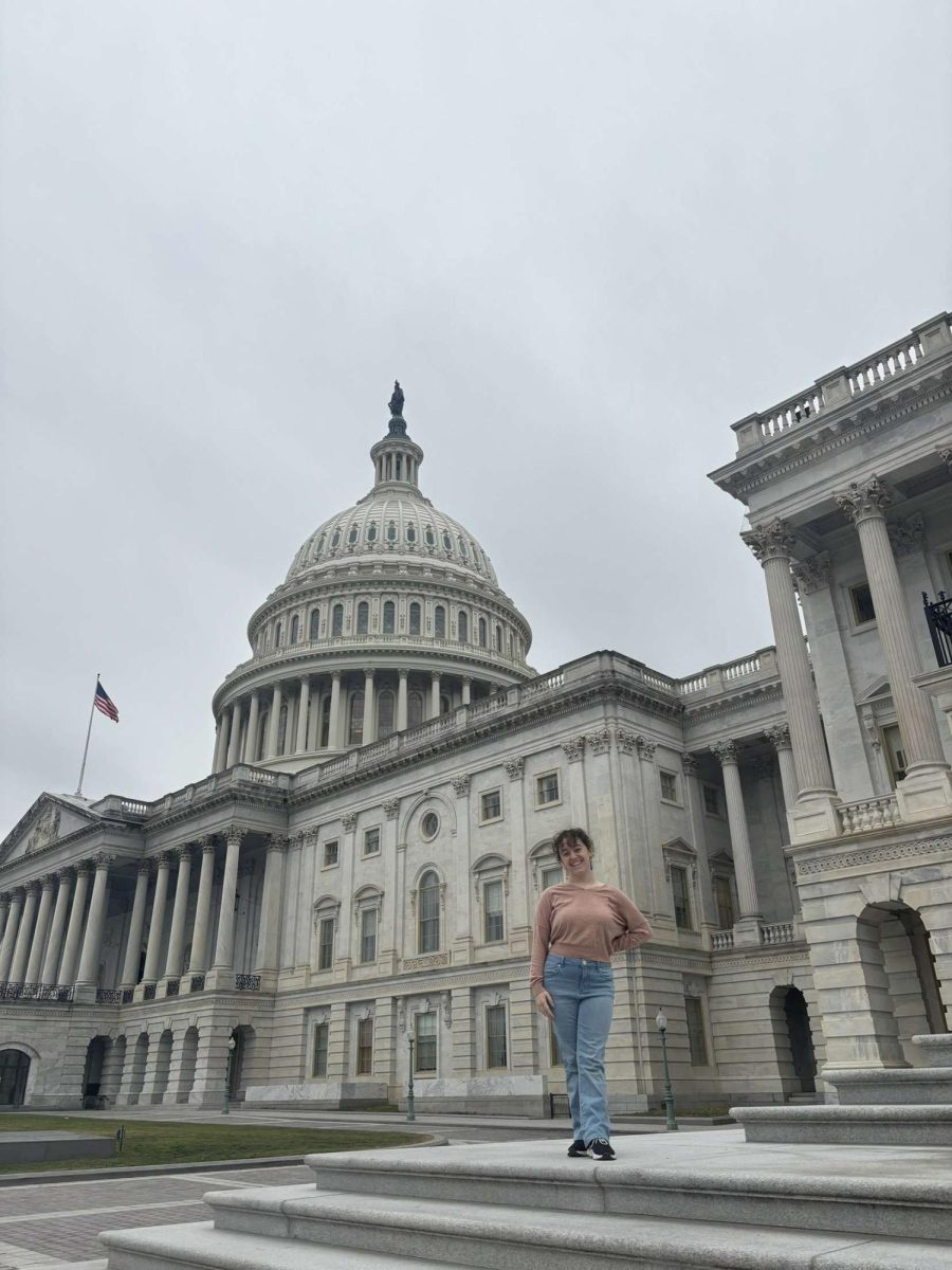 Staff writer Carleigh Beck visits the U.S. Capitol during her semester in Washington D.C.