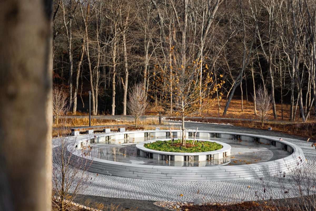 The Sandy Hook Permanent Memorial in Newtown, Connecticut, honors the 20 children and six educators who were killed in the Sandy Hook Elementary School shooting on Dec. 14, 2012.