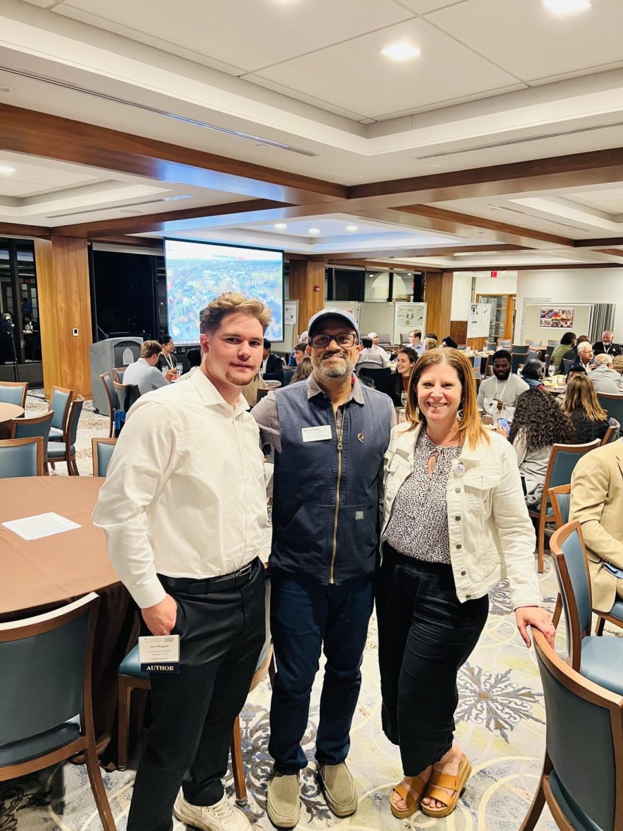 (From left) Jack Duggan, Chetan Jaiswal and Karen Majeski at the Technology Conference Oct. 23-25. (Photo Courtesy of Chetan Jaiswal)
