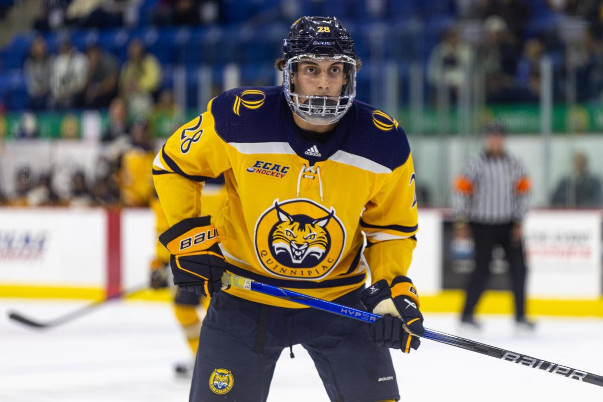 Freshman forward Chris Pelosi in a game against Northeastern on Oct. 6.