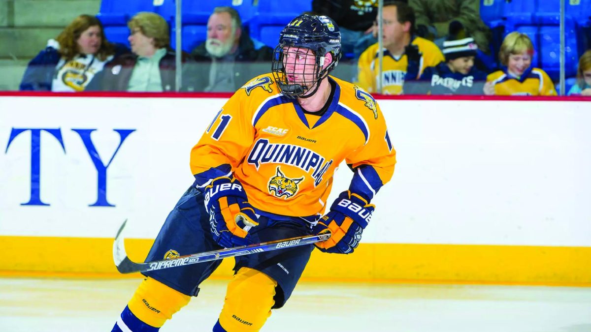 Tim Clifton ‘17 is the first Quinnipiac player to notch a goal in a NCAA Division I National Championship game.