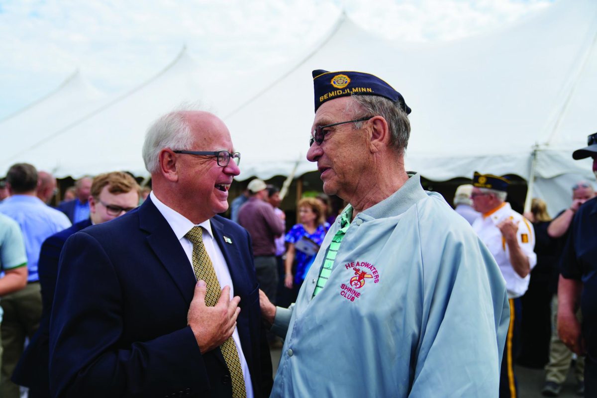 Tim Walz at the Preston Veterans Home in Minnesota on June 27, 2024