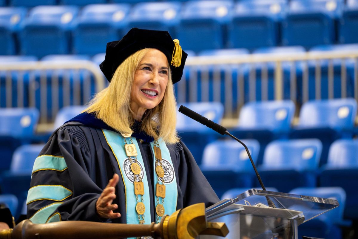 Marie Hardin was officially sworn in as Quinnipiac University's 10th president on Oct. 16.