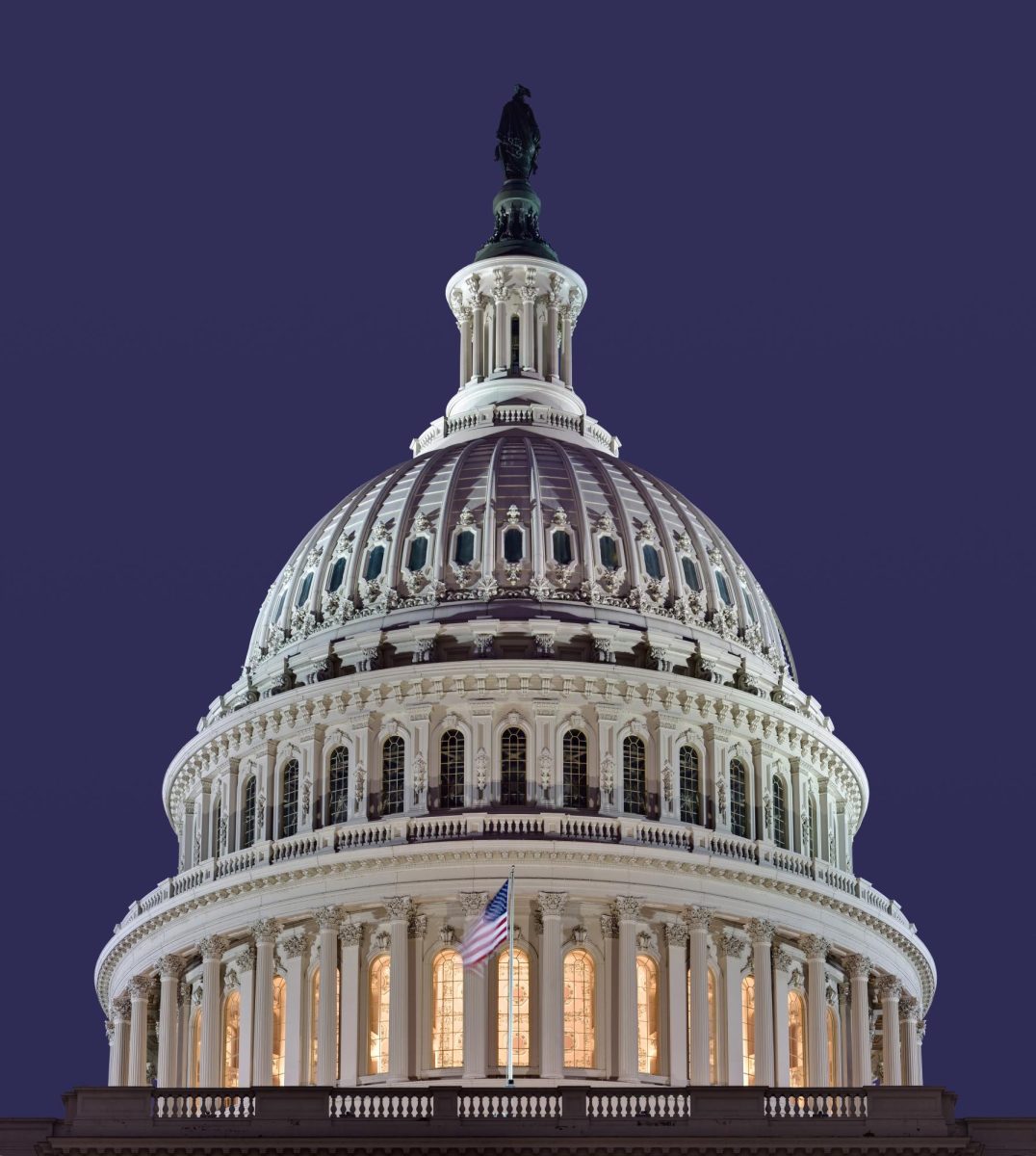 The dome of the US Capitol building, 2006.