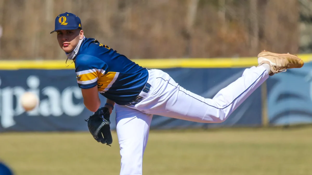 Brandyn Garcia pitched for Quinnipiac from 2020-22 before being drafted into the MLB in 2023 by the Seattle Mariners. (Courtesy of Quinnipiac Athletics)