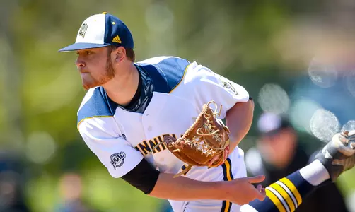 Robbit Hitt '17 played for Quinnipiac from 2014-17, as a right-handed pitcher and infielder.
Courtesy of Quinnipiac Athletics